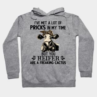 I Have Met A Lot Of Pricks In My Time But You Heifer Gift Hoodie